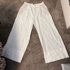 NWT Zara Wide Legged Linen Pants
